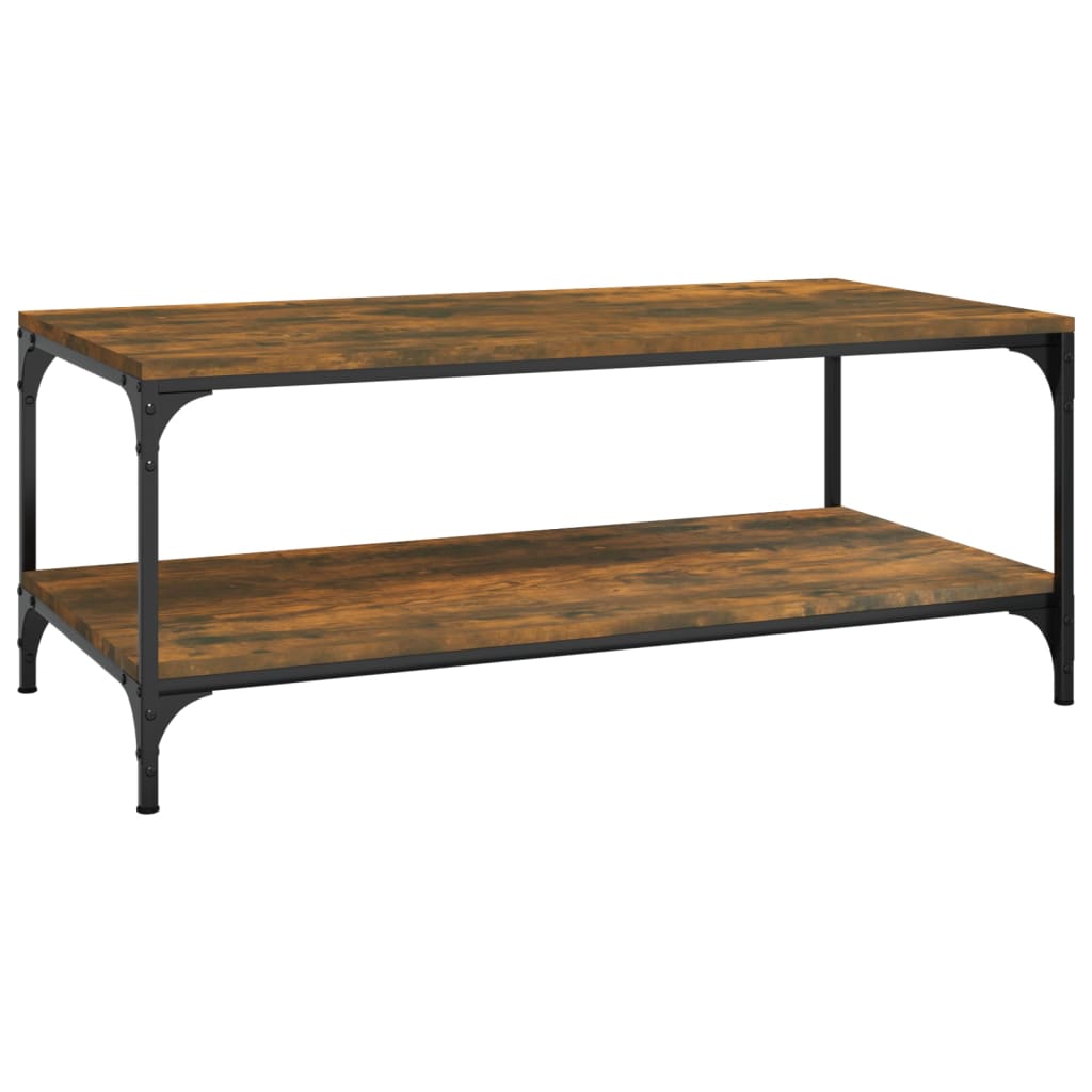 8720287197461_a_en_hd_1 vidaXL Coffee Table Smoked Oak 100x50x40 cm Engineered Wood - Image 2