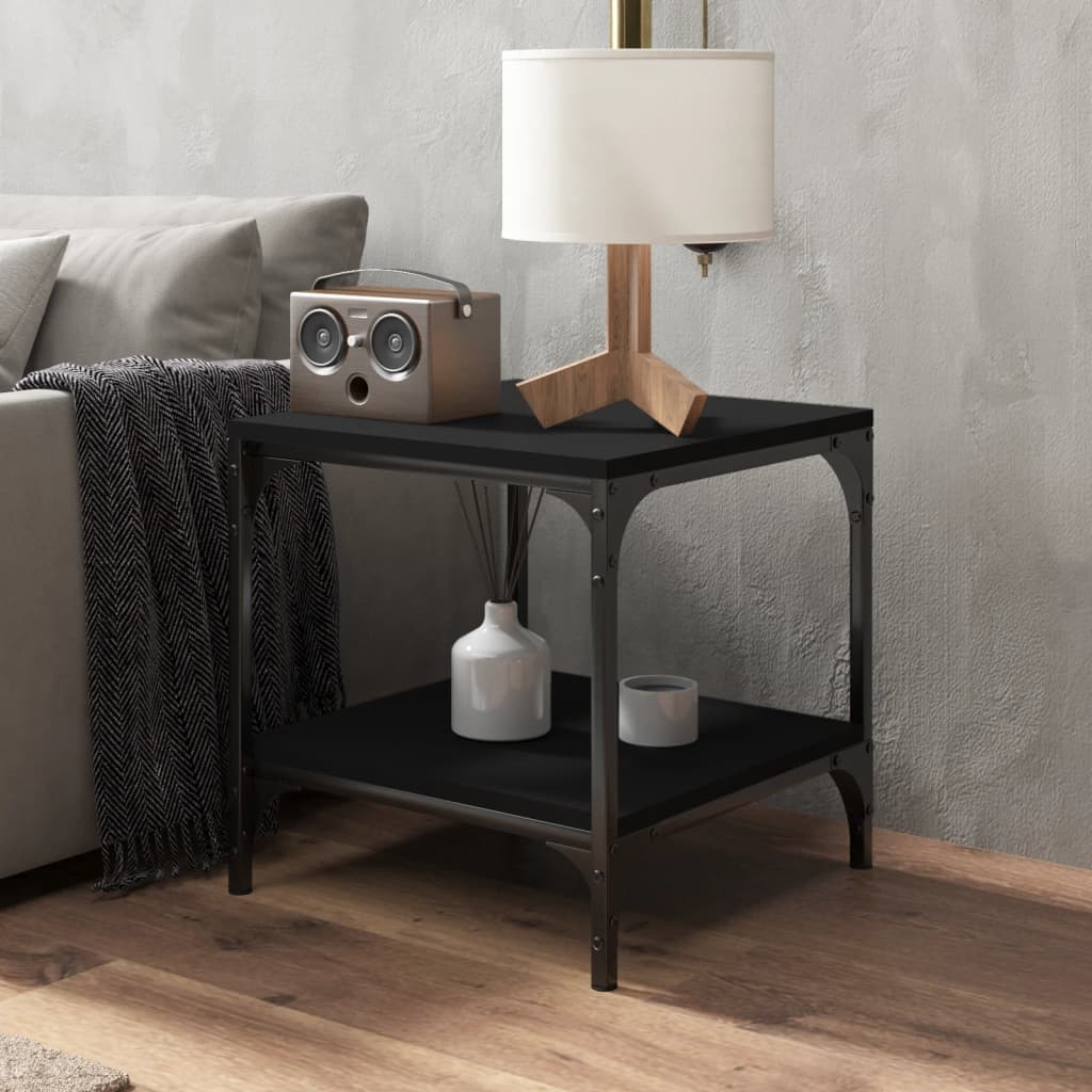 8720287197591_g_en_hd_1 vidaXL Side Table Black 40x40x40 cm Engineered Wood - Image 3