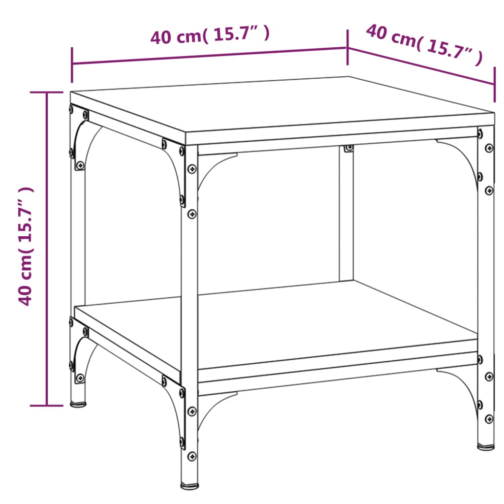 8720287197591_g_en_hd_6 vidaXL Side Table Black 40x40x40 cm Engineered Wood - Image 8