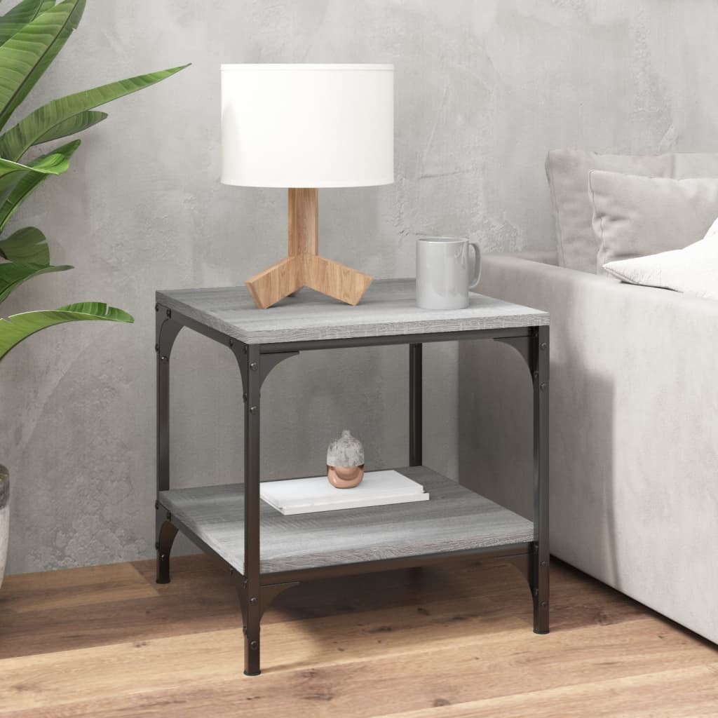 8720287197669_g_en_hd_1 vidaXL Side Tables 2 pcs Grey Sonoma 40x40x40 cm Engineered Wood - Image 3