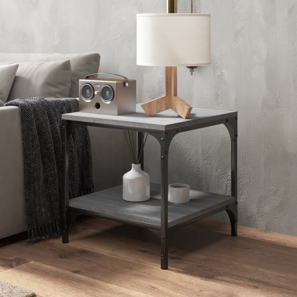 8720287197669_g_en_hd_2 vidaXL Side Tables 2 pcs Grey Sonoma 40x40x40 cm Engineered Wood - Image 4