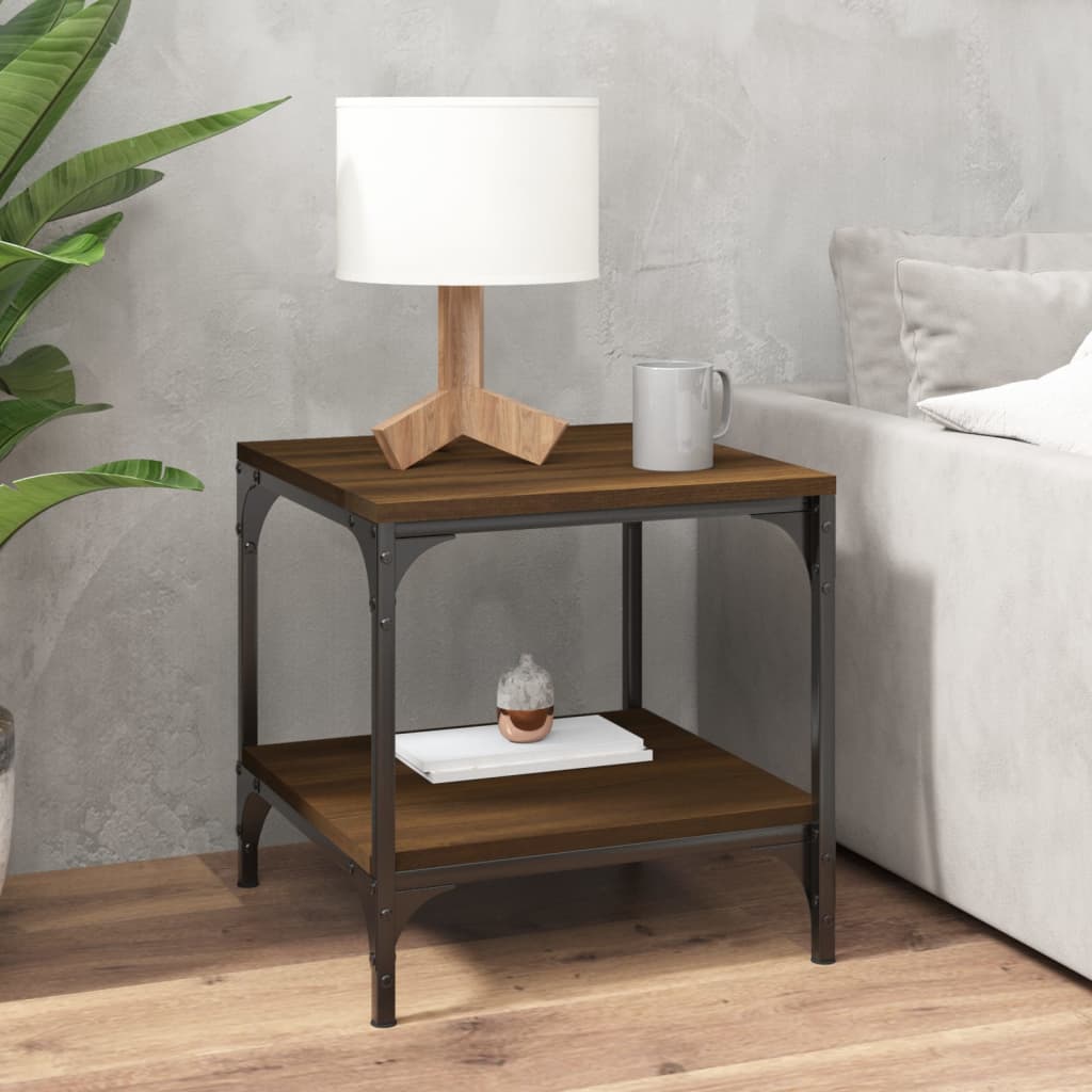 8720287197683_g_en_hd_1 vidaXL Side Tables 2 pcs Brown Oak 40x40x40 cm Engineered Wood - Image 3