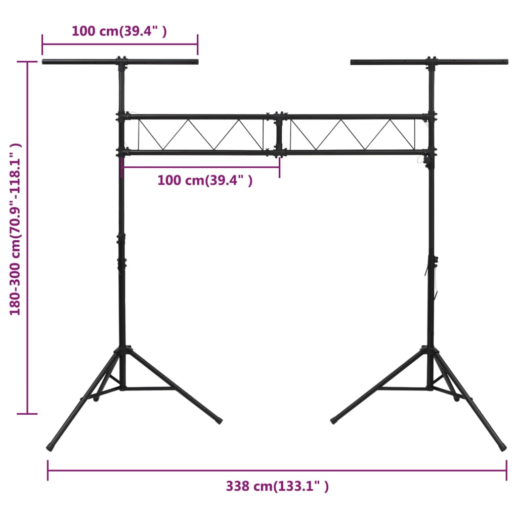 8720287197966_g_en_hd_7 vidaXL Light Stand Black 338x115x(180-300) cm Steel - Image 8