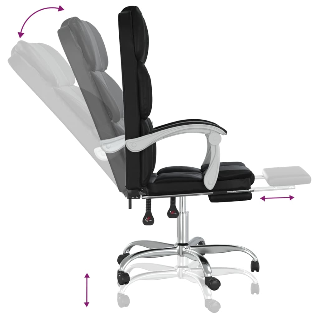 8720287200659_g_en_hd_6 vidaXL Reclining Office Chair Black Faux Leather - Image 8