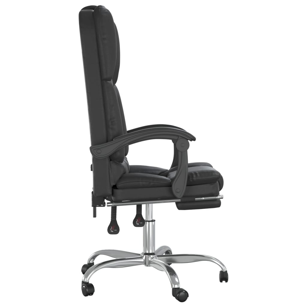 8720287201137_g_en_hd_2 vidaXL Massage Reclining Office Chair Black Faux Leather - Image 4