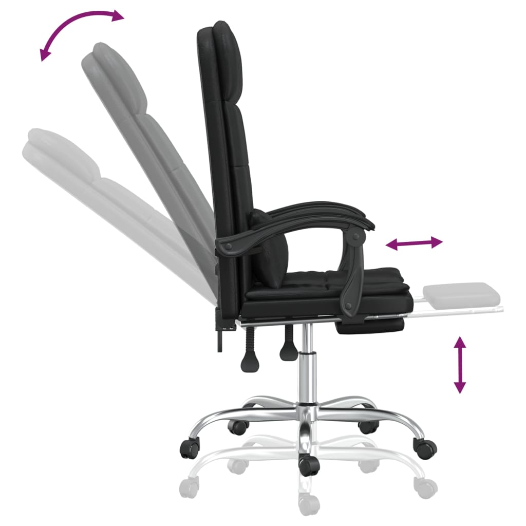 8720287201434_g_en_hd_7 vidaXL Massage Reclining Office Chair Black Faux Leather - Image 9