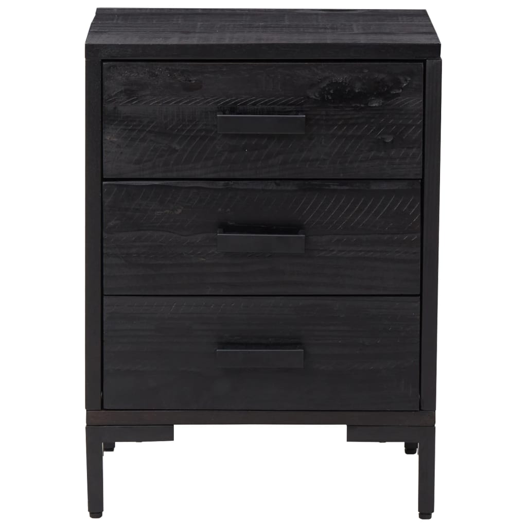 8720287202660_g_en_hd_1 vidaXL Bedside Cabinet Black 40x30x55 cm Solid Pinewood - Image 4