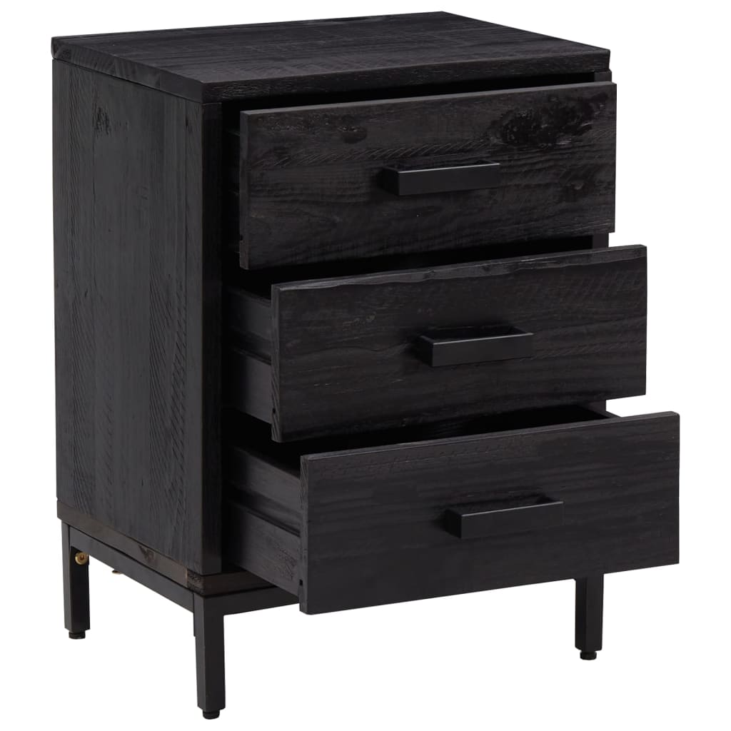 8720287202660_g_en_hd_2 vidaXL Bedside Cabinet Black 40x30x55 cm Solid Pinewood - Image 5