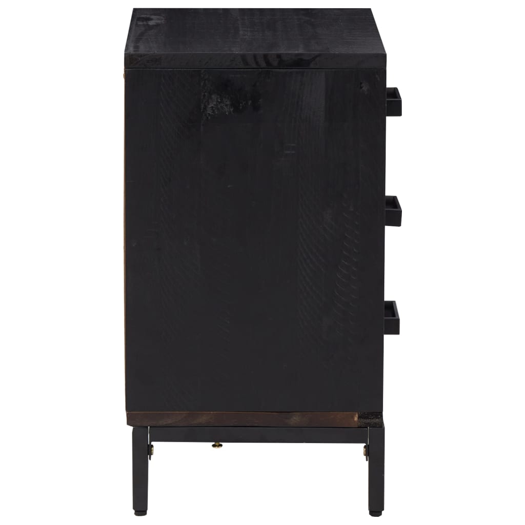 8720287202660_g_en_hd_3 vidaXL Bedside Cabinet Black 40x30x55 cm Solid Pinewood - Image 6