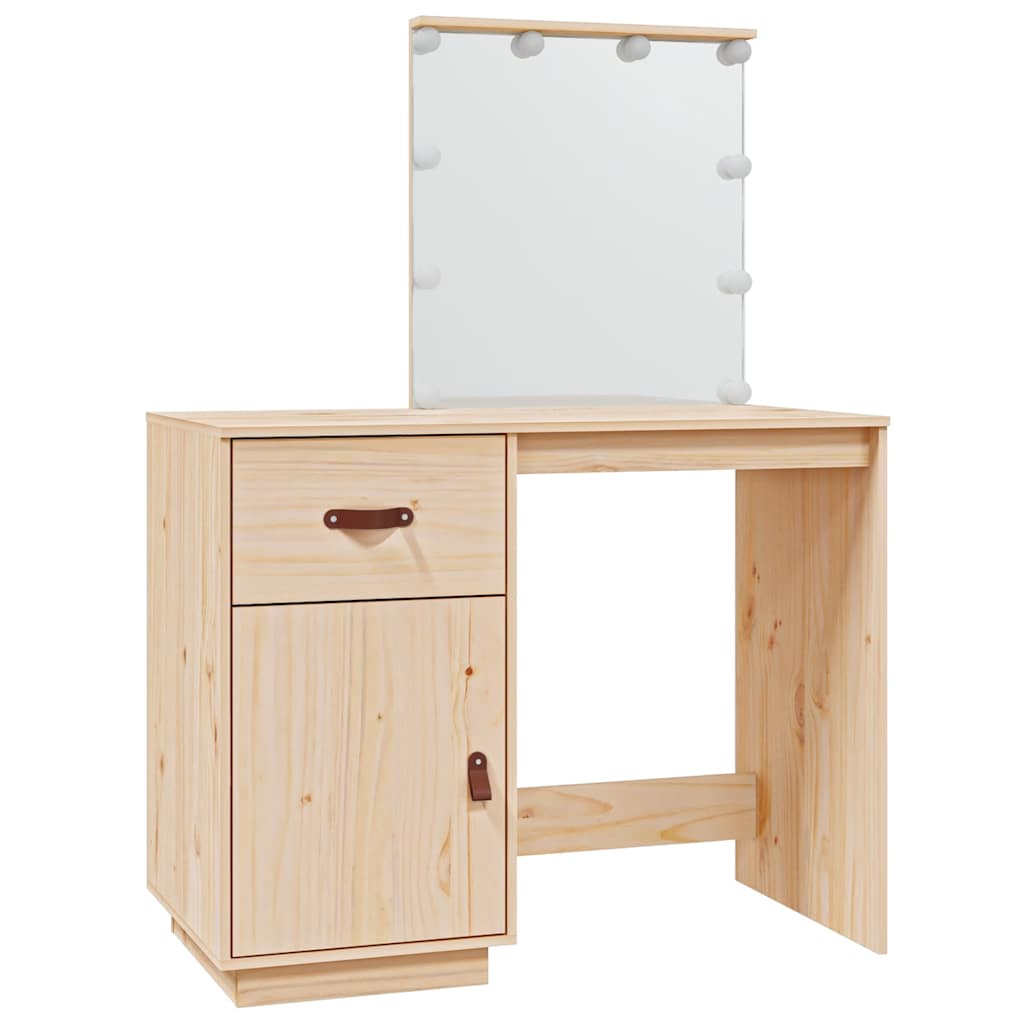 8720287204855_a_en_hd_1 vidaXL Dressing Table with LED 95x50x133.5 cm Solid Wood Pine - Image 2