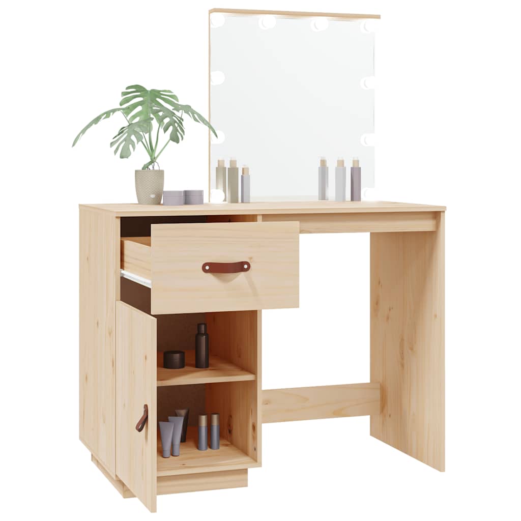 8720287204855_g_en_hd_3 vidaXL Dressing Table with LED 95x50x133.5 cm Solid Wood Pine - Image 6