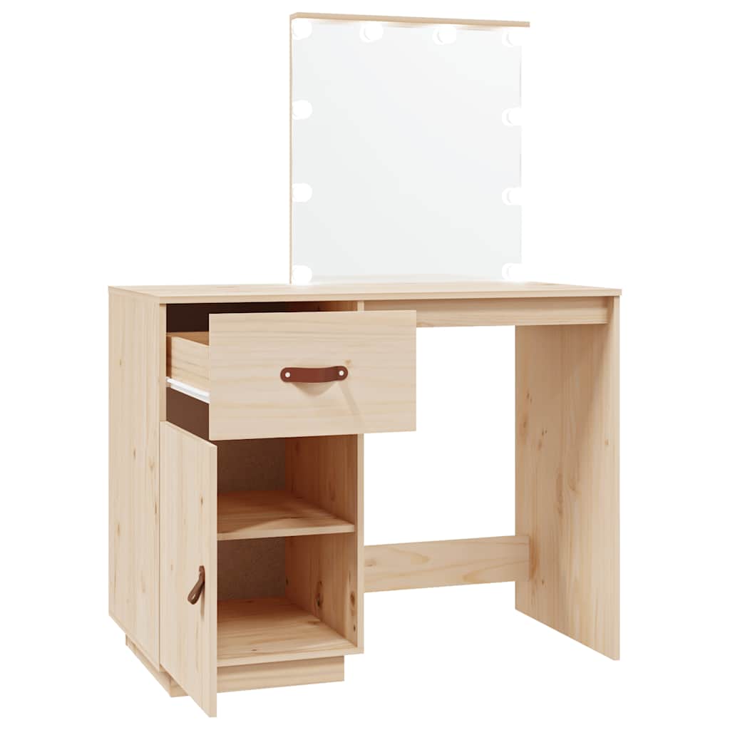 8720287204855_g_en_hd_6 vidaXL Dressing Table with LED 95x50x133.5 cm Solid Wood Pine - Image 9