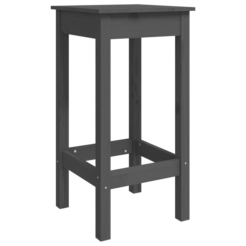8720287206361_g_en_hd_1 vidaXL Bar Chairs 2 pcs Grey 40x40x78 cm Solid Wood Pine - Image 3