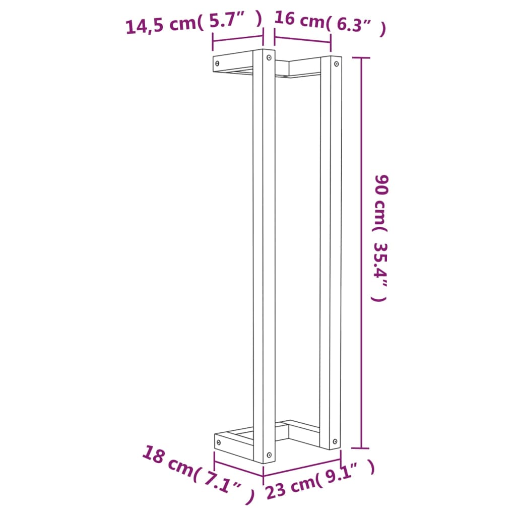 8720287208945_g_en_hd_6 vidaXL Towel Rack 23x18x90 cm Solid Wood Pine - Image 8
