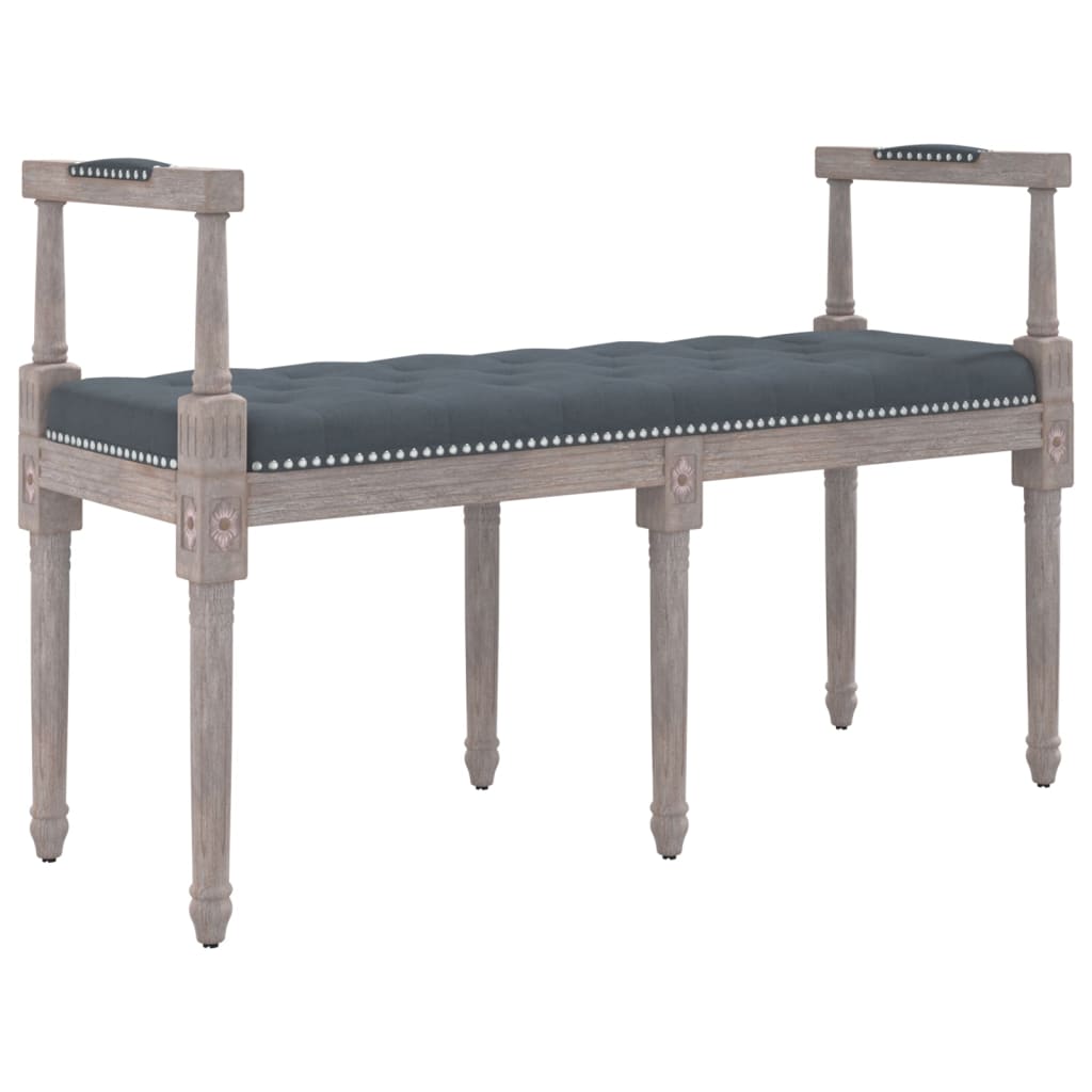 8720287211716_a_en_hd_1 vidaXL Bench Dark Grey 110x40x70 cm Velvet - Image 2