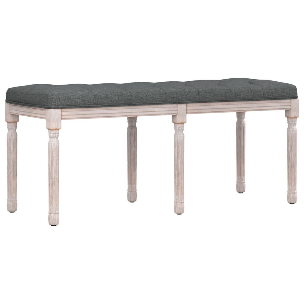 8720287211969_a_en_hd_1 vidaXL Bench Dark Grey 110x40x49 cm Fabric - Image 2