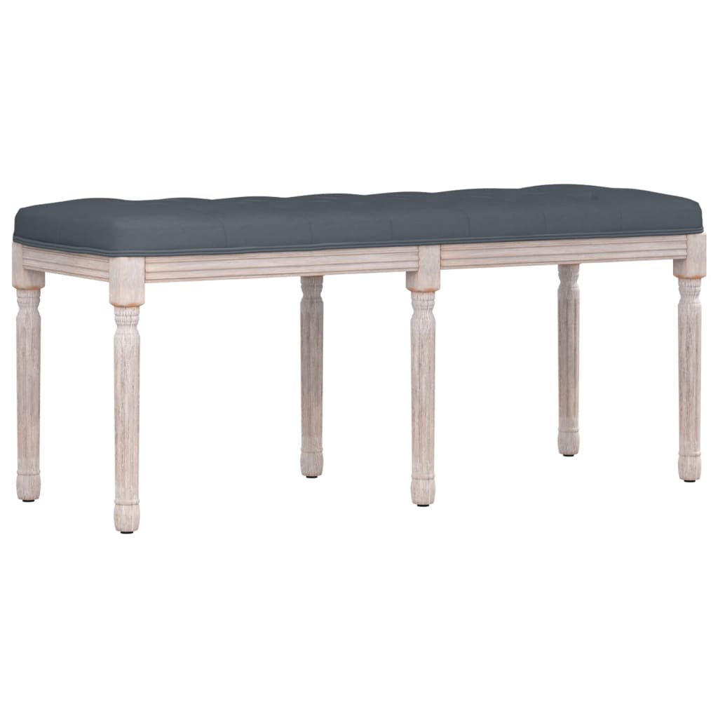 8720287211990_a_en_hd_1 vidaXL Bench Dark Grey 110x40x49 cm Velvet - Image 2