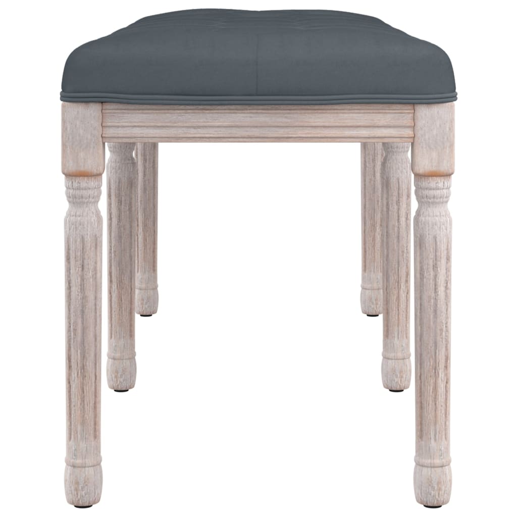 8720287211990_g_en_hd_2 vidaXL Bench Dark Grey 110x40x49 cm Velvet - Image 4