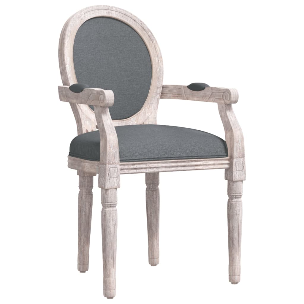 8720287212263_a_en_hd_1 vidaXL Dining Chair Dark Grey 54x56x96.5 cm Fabric - Image 2