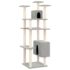 vidaXL Cat Tree with Sisal Scratching Posts Light Grey 162 cm - Image 2