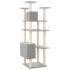 vidaXL Cat Tree with Sisal Scratching Posts Light Grey 162 cm - Image 5