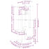 vidaXL Cat Tree with Sisal Scratching Posts Light Grey 162 cm - Image 7
