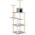 vidaXL Cat Tree with Sisal Scratching Posts Light Grey 153 cm - Image 2