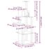 vidaXL Cat Tree with Sisal Scratching Posts Light Grey 153 cm - Image 7
