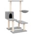 vidaXL Cat Tree with Sisal Scratching Posts Light Grey 94.5 cm - Image 2