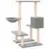 vidaXL Cat Tree with Sisal Scratching Posts Light Grey 94.5 cm - Image 5
