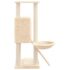 vidaXL Cat Tree with Sisal Scratching Posts Cream 96 cm - Image 4