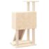 vidaXL Cat Tree with Sisal Scratching Posts Cream 96 cm - Image 5