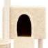 vidaXL Cat Tree with Sisal Scratching Posts Cream 96 cm - Image 6