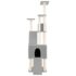 vidaXL Cat Tree with Sisal Scratching Posts Light Grey 190 cm - Image 3