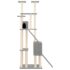 vidaXL Cat Tree with Sisal Scratching Posts Light Grey 190 cm - Image 4