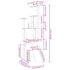 vidaXL Cat Tree with Sisal Scratching Posts Light Grey 190 cm - Image 7
