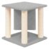 vidaXL Cat Tree with Sisal Scratching Posts Light Grey 37 cm - Image 5