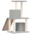 vidaXL Cat Tree with Sisal Scratching Posts Light Grey 82 cm - Image 5