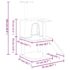 vidaXL Cat Tree with Sisal Scratching Posts Light Grey 109 cm - Image 7