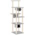 vidaXL Cat Tree with Sisal Scratching Posts Light Grey 169 cm - Image 2