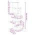 vidaXL Cat Tree with Sisal Scratching Posts Light Grey 169 cm - Image 7