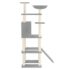 vidaXL Cat Tree with Sisal Scratching Posts Light Grey 166 cm - Image 4