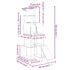 vidaXL Cat Tree with Sisal Scratching Posts Light Grey 166 cm - Image 7