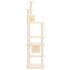 vidaXL Cat Tree with Sisal Scratching Posts Cream 176 cm - Image 4