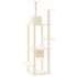 vidaXL Cat Tree with Sisal Scratching Posts Cream 176 cm - Image 5
