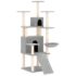 vidaXL Cat Tree with Sisal Scratching Posts Light Grey 154 cm - Image 2