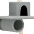 vidaXL Cat Tree with Sisal Scratching Posts Light Grey 168 cm - Image 6