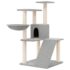 vidaXL Cat Tree with Sisal Scratching Posts Light Grey 94 cm - Image 2