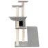 vidaXL Cat Tree with Sisal Scratching Posts Light Grey 94 cm - Image 3