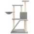 vidaXL Cat Tree with Sisal Scratching Posts Light Grey 94 cm - Image 4